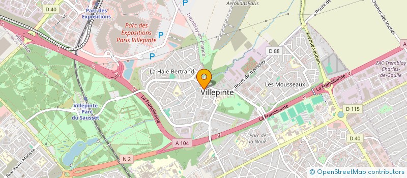localisation de l'entreprise CHEZ DBOS à VILLEPINTE