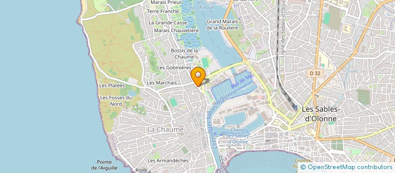 localisation de l'entreprise CHEZ DEB  LES SABLES D'OLONNE