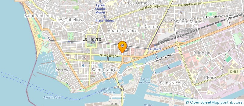 localisation de l'entreprise CHEZ DHAN  LE HAVRE