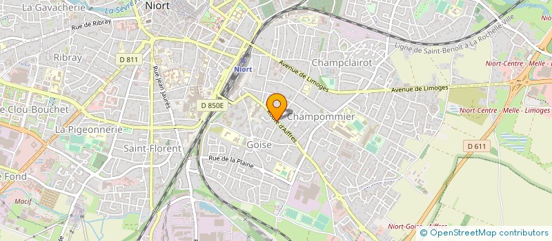 localisation de l'entreprise CHEZ DIM & HELO à NIORT