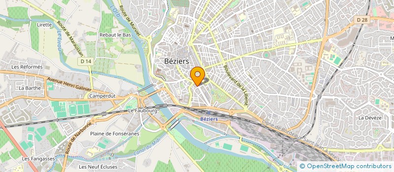 localisation de l'entreprise CHEZ DISTRI à BEZIERS