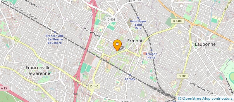 localisation de l'entreprise CHEZ DIWIID à ERMONT