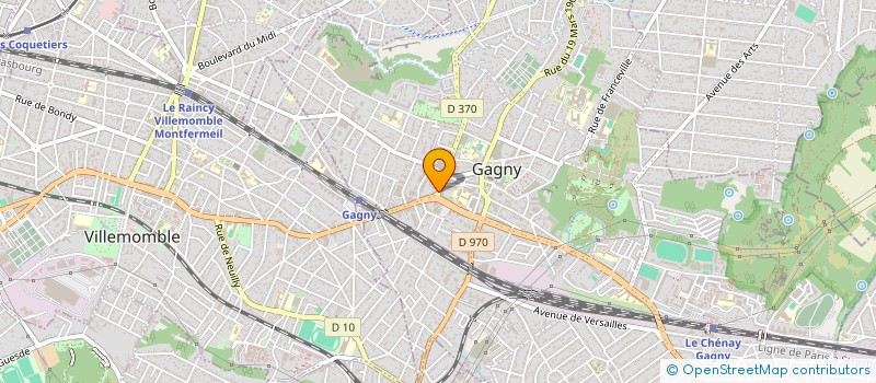 localisation de l'entreprise CHEZ.DJIBI1  GAGNY