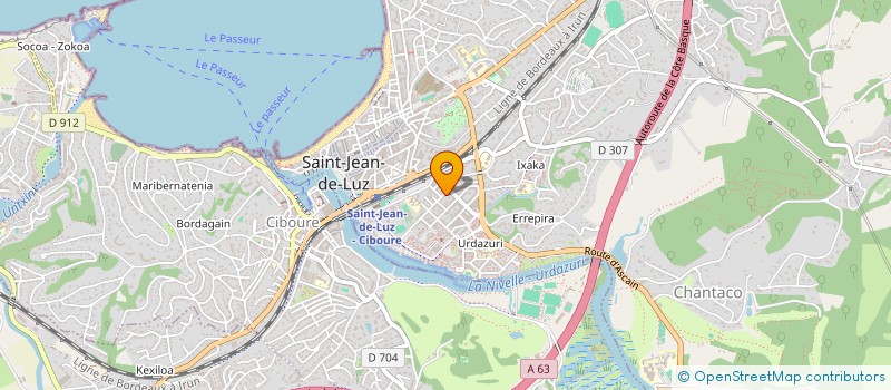 localisation de l'entreprise CHEZ DOMINIQUE  SAINT-JEAN-DE-LUZ