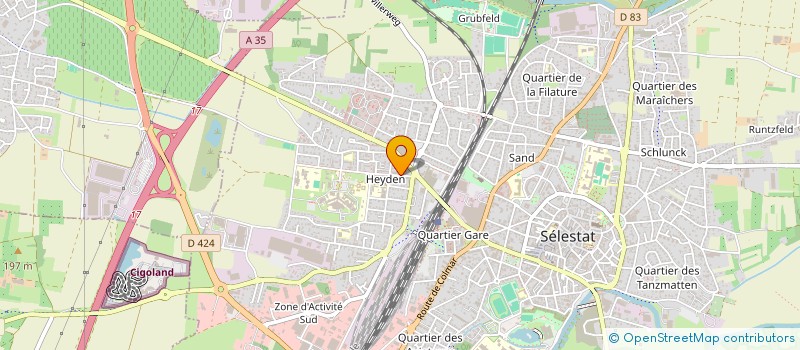 localisation de l'entreprise CHEZ DORIANE ET JEAN à SELESTAT