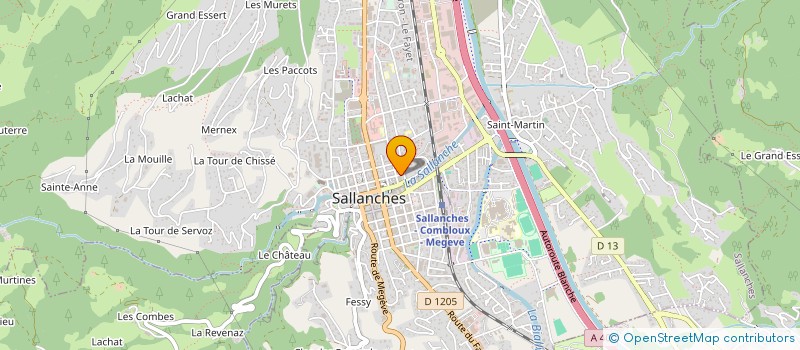 localisation de l'entreprise CHEZ DUF' à SALLANCHES