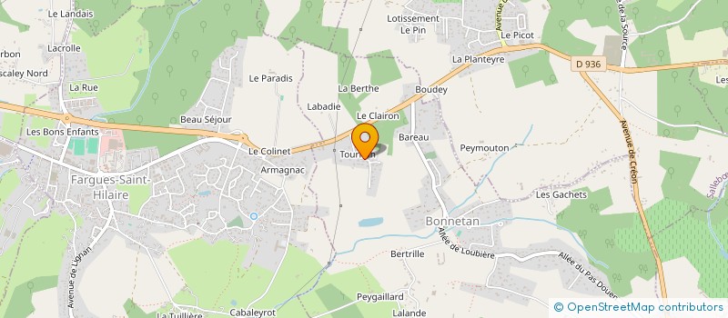 localisation de l'entreprise CHEZ DUGA à VILLENAVE-D'ORNON