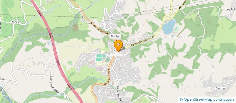 localisation de l'entreprise CHEZ EDDY  CRUSEILLES