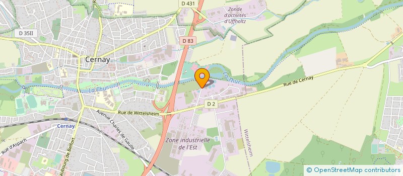 localisation de l'entreprise CHEZ ELODIE à CERNAY