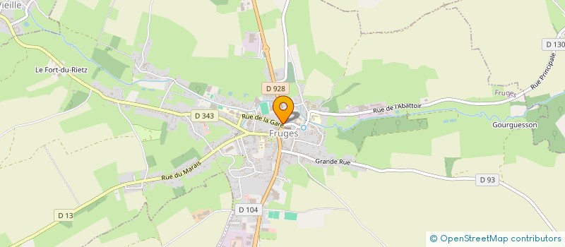 localisation de l'entreprise CHEZ ELODIE ET NICOLAS EVRARD  FRUGES