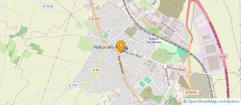 localisation de l'entreprise CHEZ EMLIE ET JU à NŒUX-LES-MINES