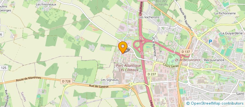 localisation de l'entreprise CHEZ ERIC  SAINT-GEORGES-DES-COTEAUX