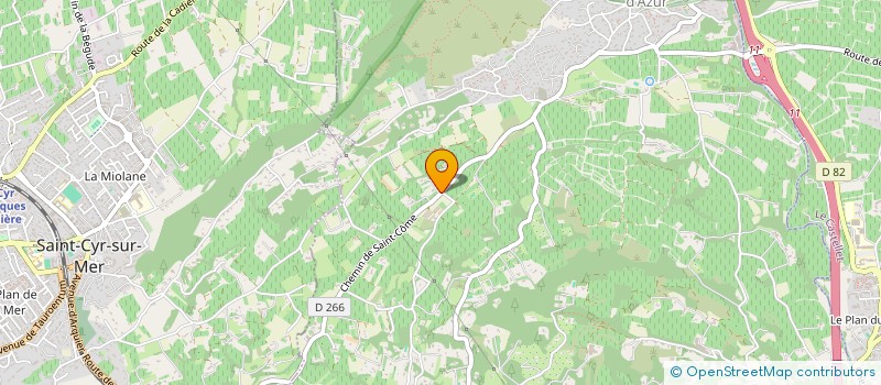 localisation de l'entreprise CHEZ ERICK à LA CADIERE-D'AZUR