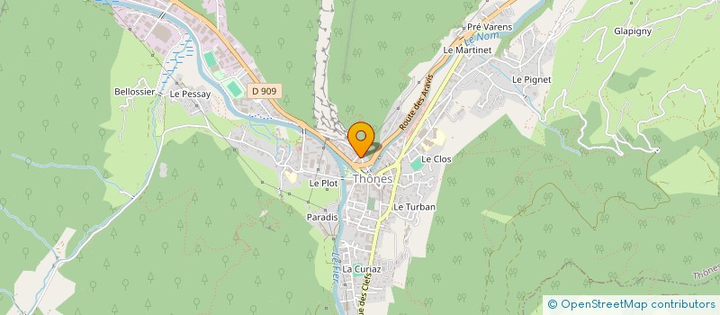 localisation de l'entreprise CHEZ ERNEST à THONES