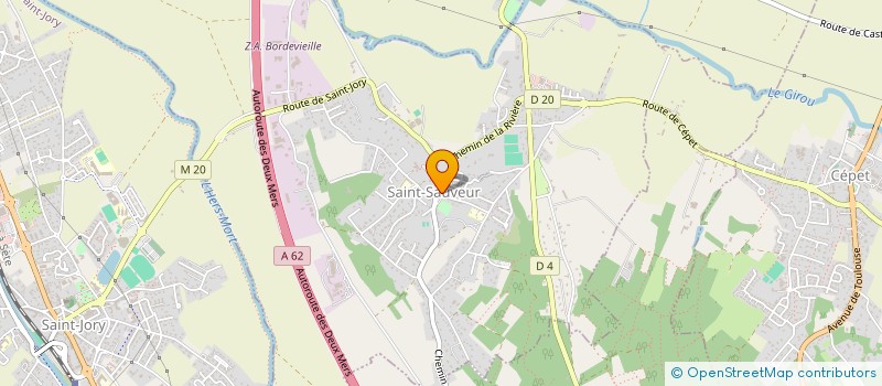 localisation de l'entreprise CHEZ EVELYNE à ST SAUVEUR