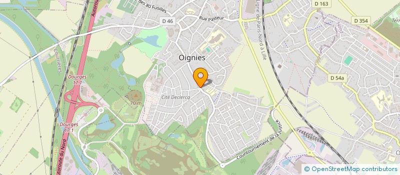 localisation de l'entreprise CHEZ FAF  OIGNIES