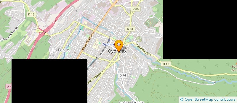 localisation de l'entreprise CHEZ FAFF' à OYONNAX