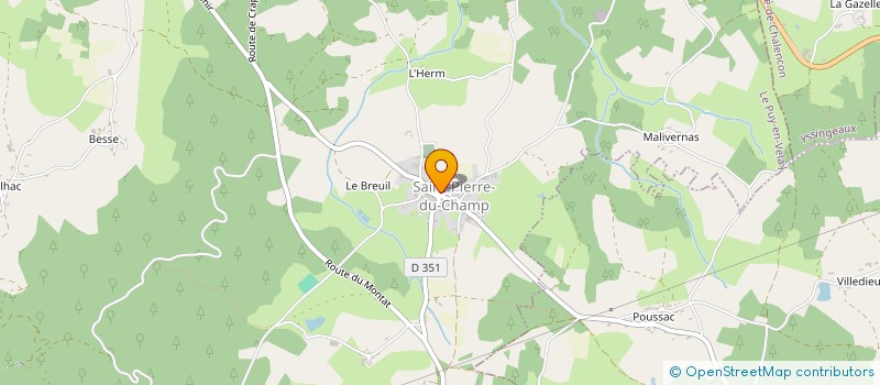 localisation de l'entreprise CHEZ FARINI  SAINT-PIERRE-DU-CHAMP