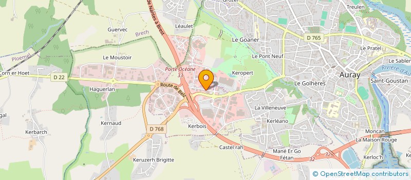 localisation de l'entreprise CHEZ FAUSTINE ET LEONIE à AURAY