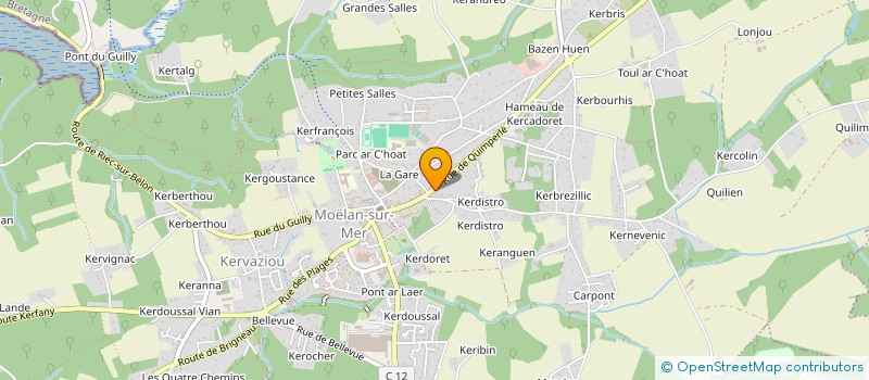 localisation de l'entreprise CHEZ FERNAND  MOELAN-SUR-MER