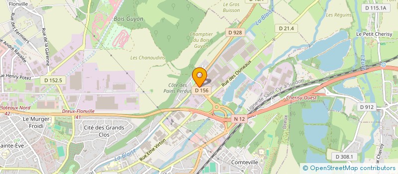 localisation de l'entreprise CHEZ FIDAN à DREUX