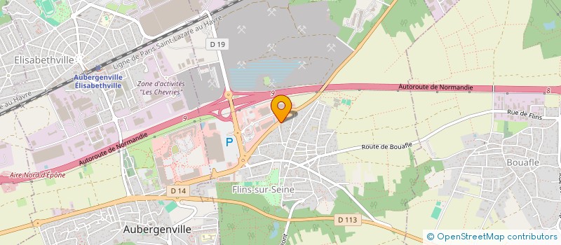 localisation de l'entreprise CHEZ FLINS  FLINS-SUR-SEINE