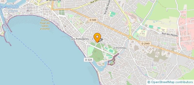 localisation de l'entreprise CHEZ FLO  LES SABLES D'OLONNE