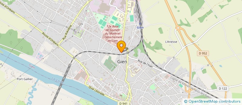 localisation de l'entreprise CHEZ FLO à GIEN