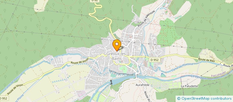 localisation de l'entreprise CHEZ FLOREINE à GREOUX-LES-BAINS