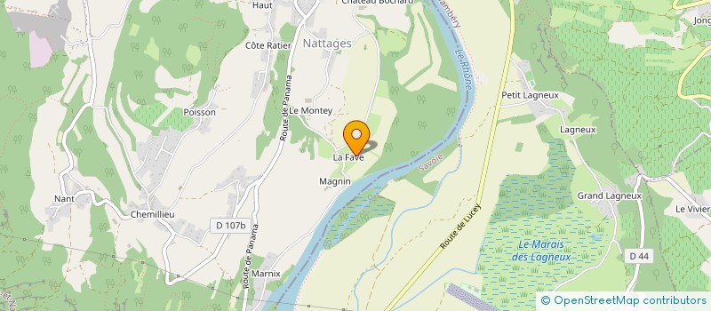 localisation de l'entreprise CHEZ FLORENCE à PARVES ET NATTAGES