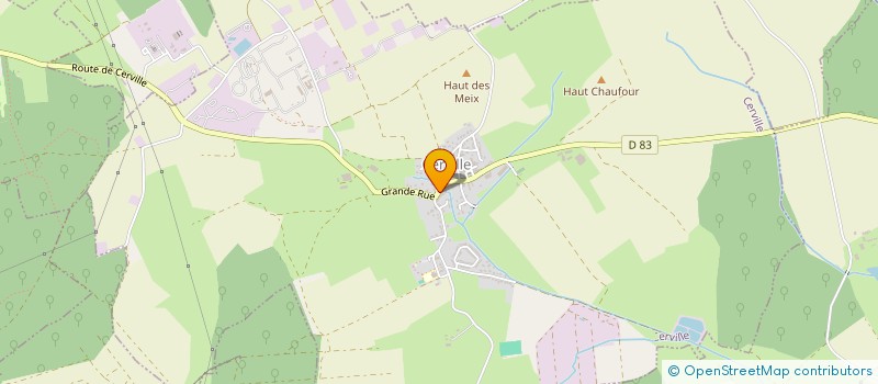 localisation de l'entreprise CHEZ FLORIANE ET VICTOR  CERVILLE