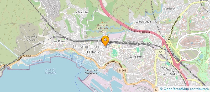 localisation de l'entreprise CHEZ FOLIES à MARSEILLE 16