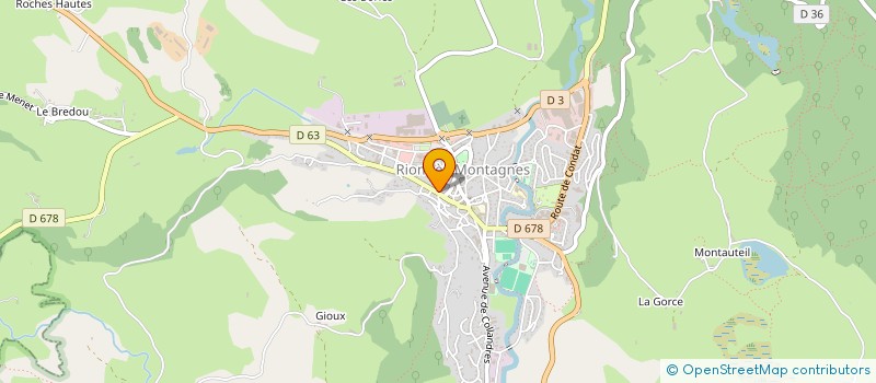 localisation de l'entreprise CHEZ FOUINES à RIOM-ES-MONTAGNES