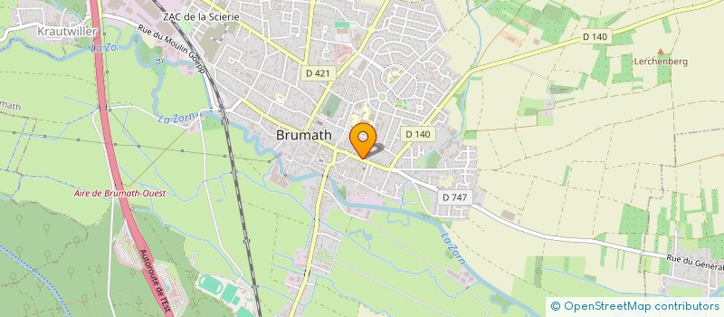 localisation de l'entreprise CHEZ FRANZ  BRUMATH