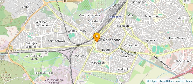 localisation de l'entreprise CHEZ FRED ET JOJO  NARBONNE
