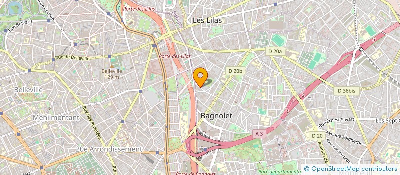 localisation de l'entreprise CHEZ FREDO à BAGNOLET
