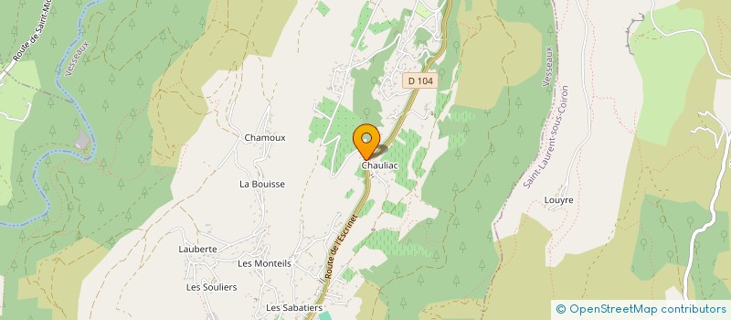 localisation de l'entreprise CHEZ GABRIEL à VESSEAUX