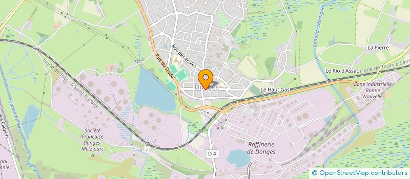 localisation de l'entreprise CHEZ GABRIEL  DONGES