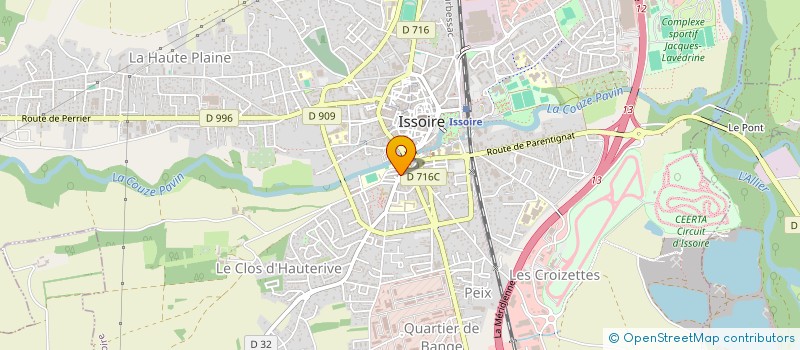 localisation de l'entreprise CHEZ GABY  ISSOIRE