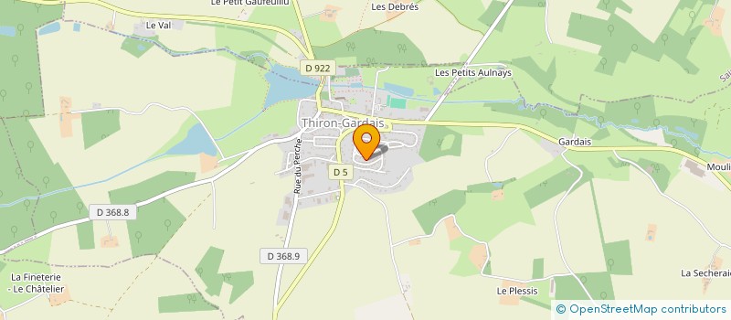 localisation de l'entreprise CHEZ GAELLE COIFFURE à THIRON-GARDAIS
