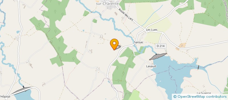 localisation de l'entreprise CHEZ GAIN à SAINT-QUENTIN-SUR-CHARENTE