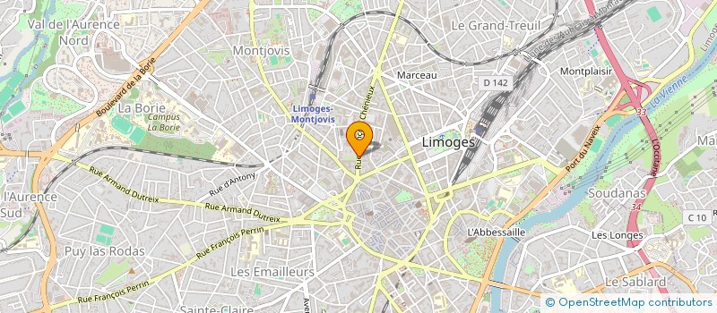localisation de l'entreprise CHEZ GANESH à LIMOGES