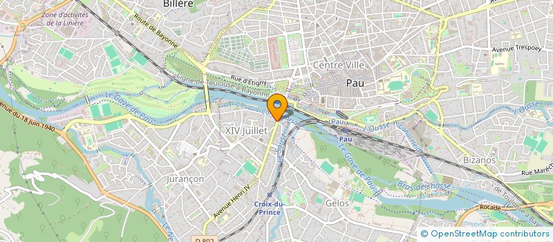 localisation de l'entreprise CHEZ GARCIA à PAU