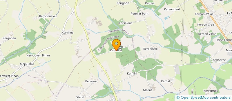 localisation de l'entreprise CHEZ GARREC  SAINT-JEAN-TROLIMON