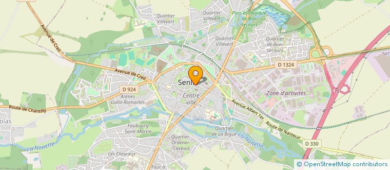 localisation de l'entreprise CHEZ GASTON  SENLIS