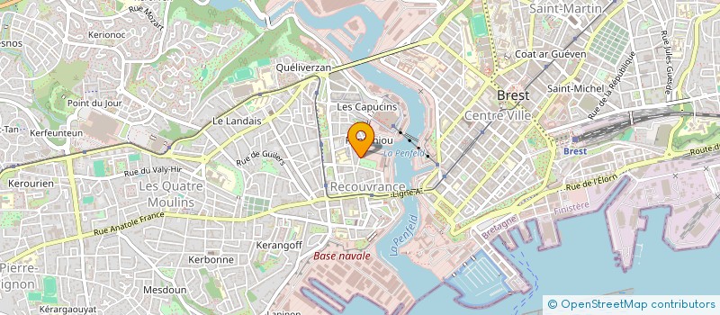 localisation de l'entreprise CHEZ GB à BREST