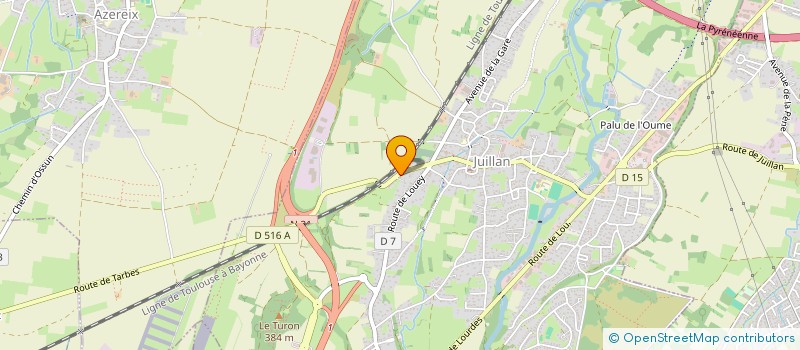 localisation de l'entreprise CHEZ GINESTE  JUILLAN