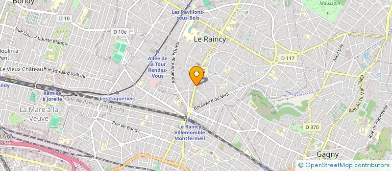 localisation de l'entreprise CHEZ GUILLAUME à LE RAINCY