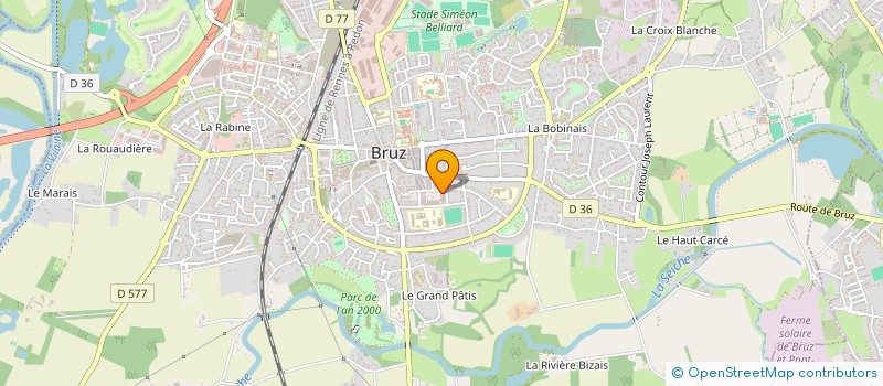 localisation de l'entreprise CHEZ GUILLAUME ET GILLES  BRUZ