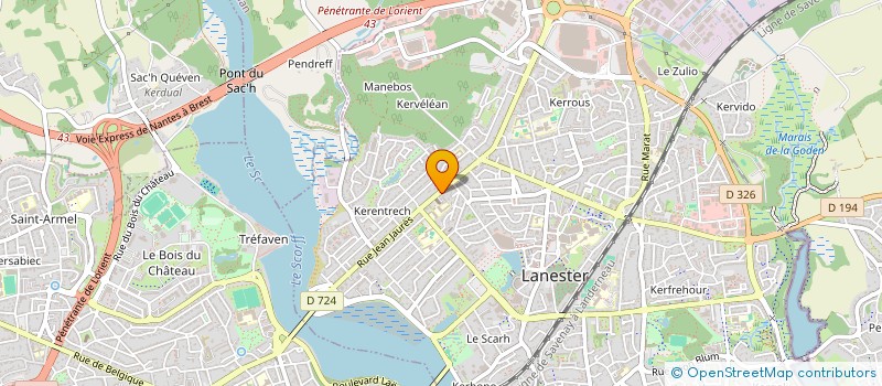 localisation de l'entreprise CHEZ HIEN  LANESTER